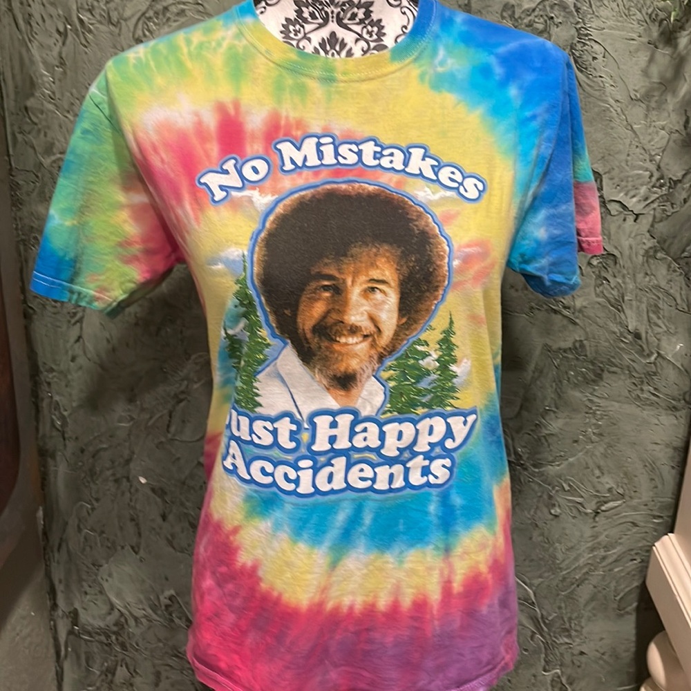 The man The myth The legend. Bob Ross tie dye tee size small